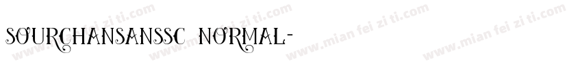 sourchansanssc normal字体转换